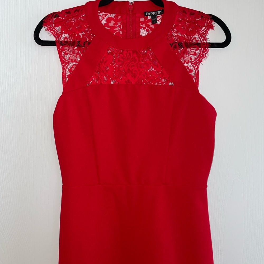 Red Express Midi Dress